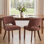 VKNOW Dining Chairs Set of 4, Fabric Dining Chairs, Green