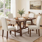 DUMOS Dining Chairs Set of 6, PU Leather Kitchen Chairs for Living Room