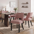 VKNOW Dining Chairs Set of 4, Fabric Dining Chairs, Green