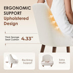 MALOL Upholstered Dining Chairs Set of 4 with High-Back, Beige
