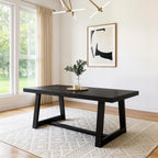 Plank+Beam Classic 72 Inch Dining Table, Rectangular, Pecan Wirebrush