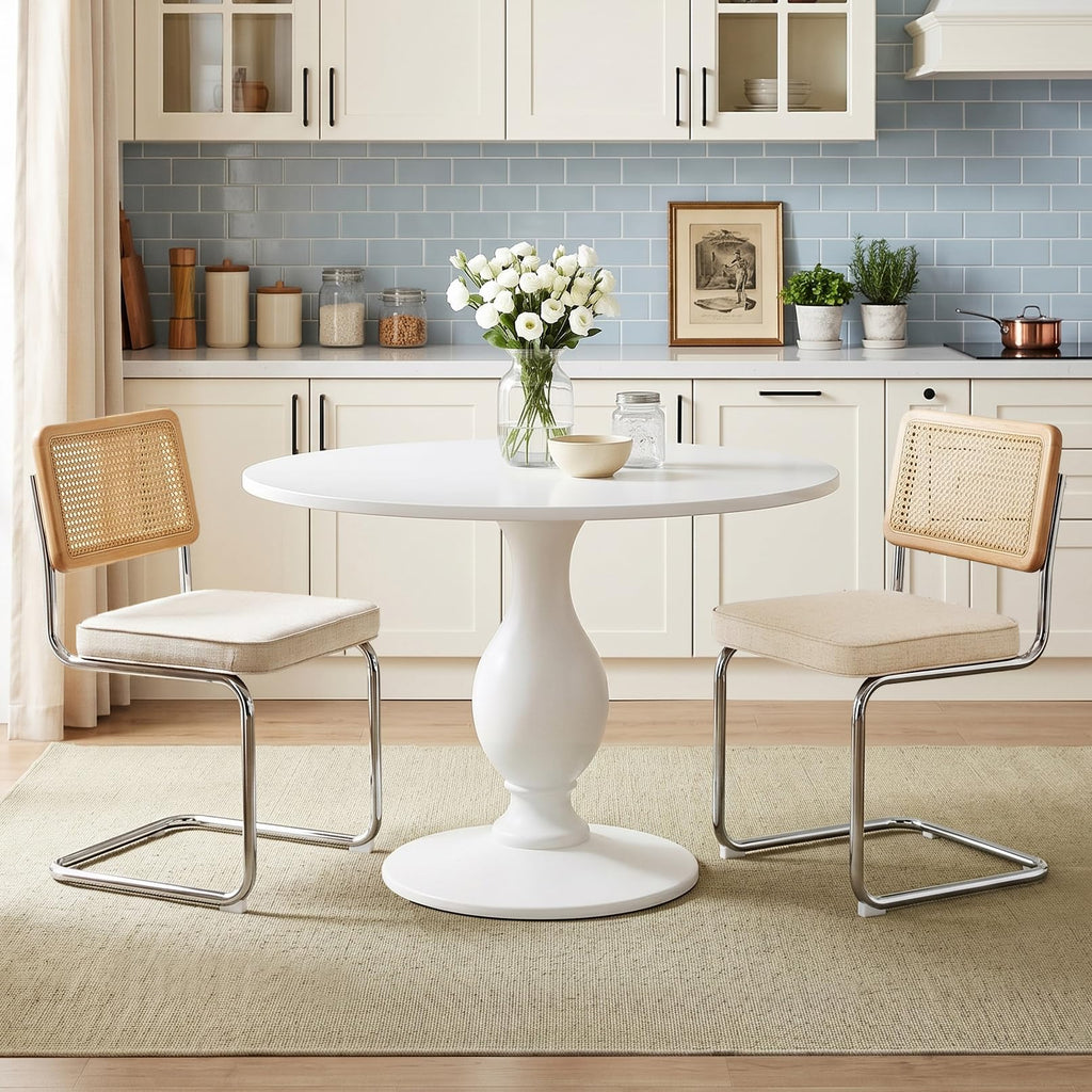 Zesthouse Natural Rattan Dining Chairs Set of 2, Modern Cesca Kitchen Chair