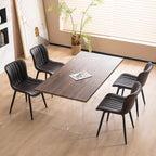 YOUNUOKE Dining Chairs Set of 2 Mid-Century Modern Kitchen Chairs Khaki