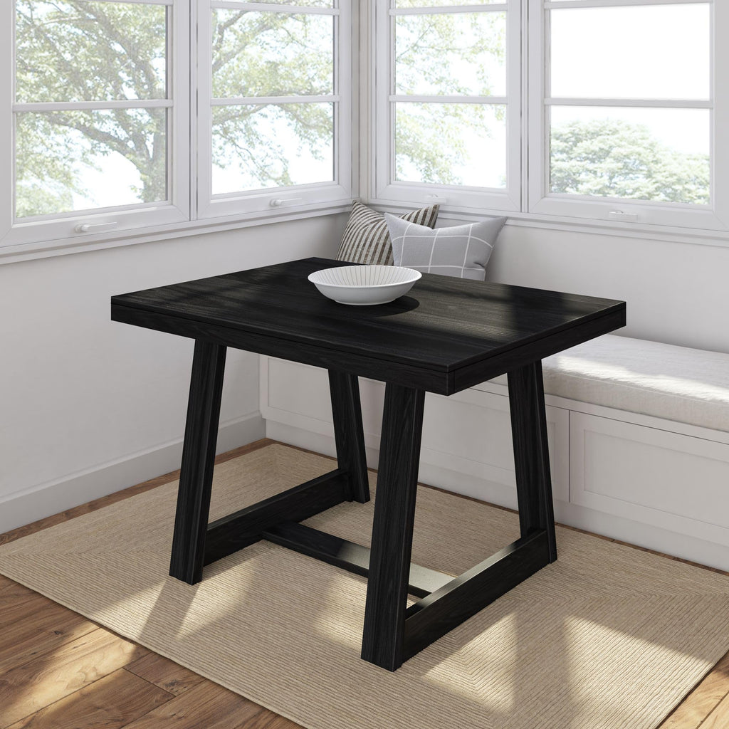 Plank+Beam Classic 72 Inch Dining Table, Rectangular, Pecan Wirebrush