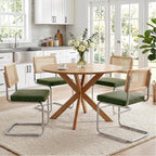 Zesthouse Natural Rattan Dining Chairs Set of 2, Modern Cesca Kitchen Chair