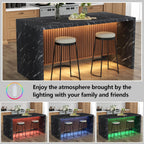63" Large Imitation Marble Dining Table for 4-6 People(Patent Pending)
