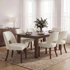 VKNOW Dining Chairs Set of 4, Fabric Dining Chairs, Green