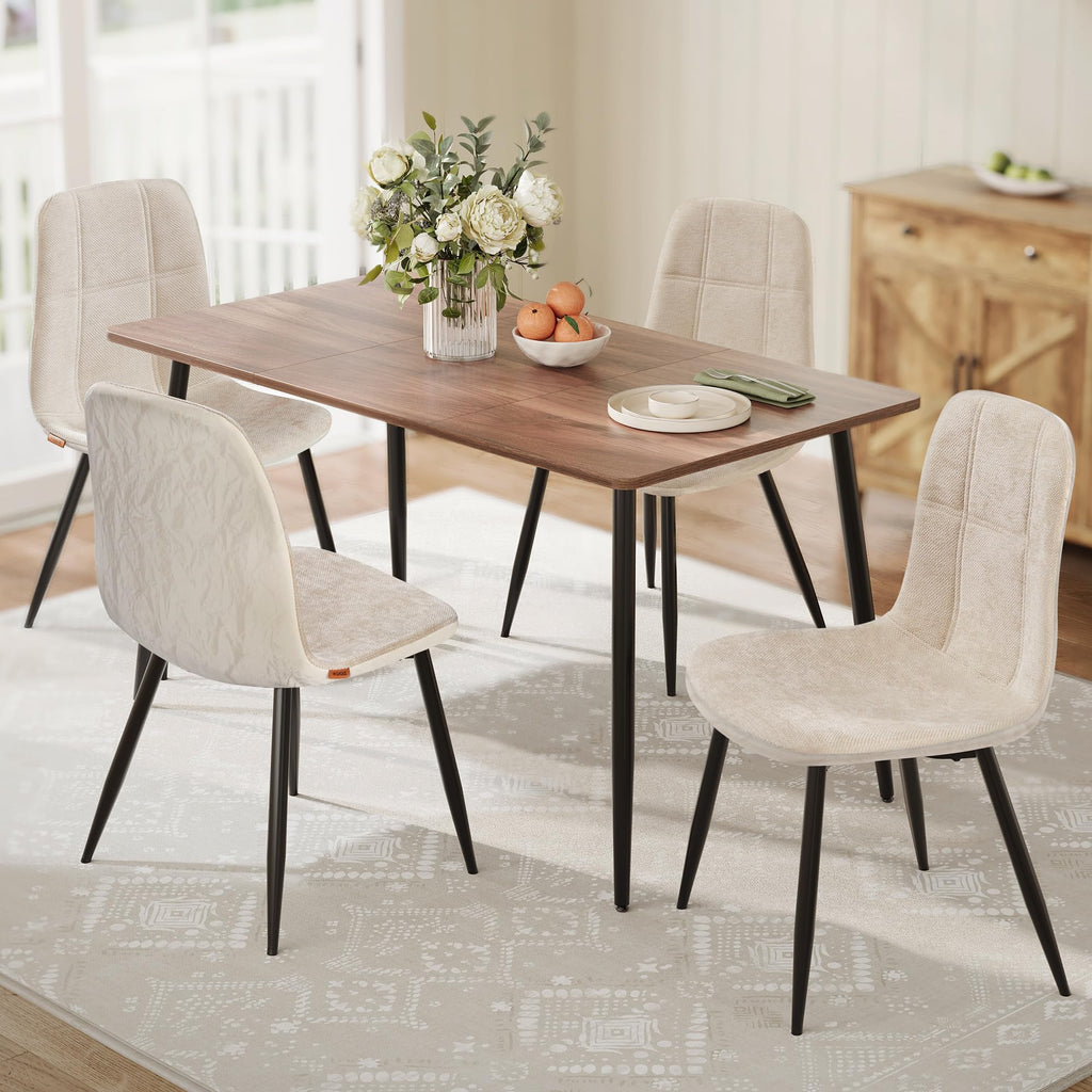 VASAGLE Dining Chairs Set of 4, Kitchen Chairs