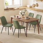 VASAGLE Dining Chairs Set of 2, Upholstered Kitchen Chairs, PU Leather