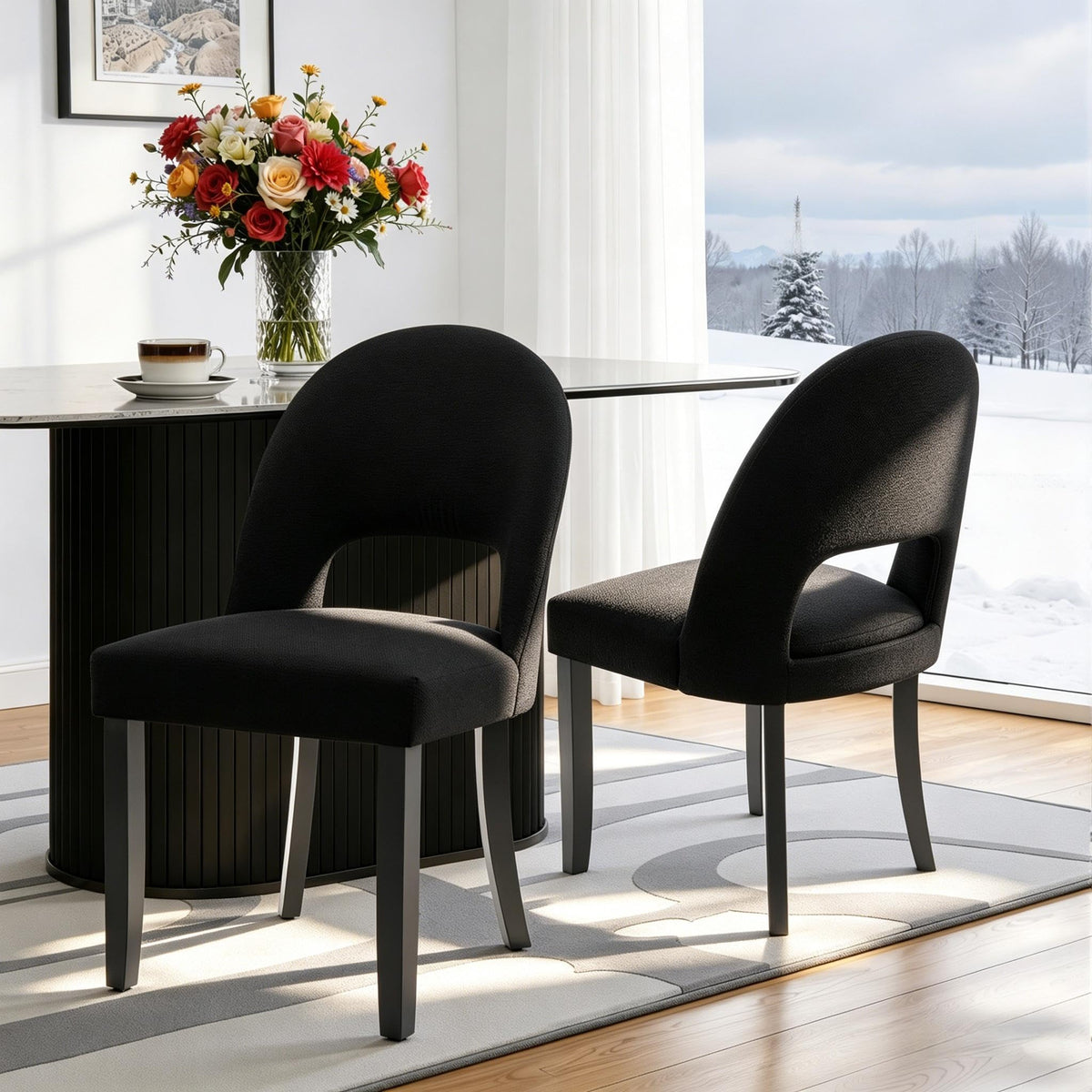 Dining Chairs Set of 4, Upholstered Kitchen & Dining Room Chairs