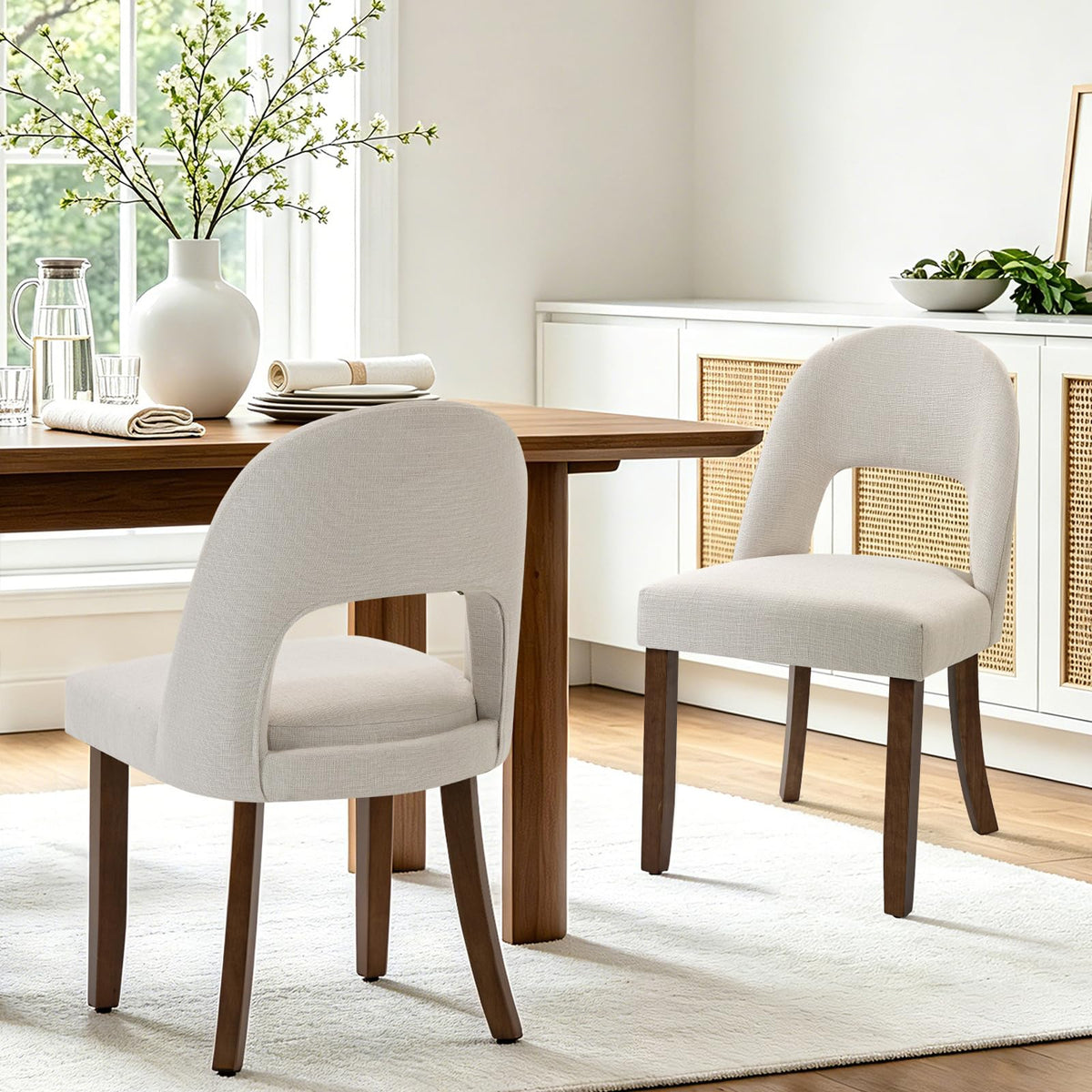 Dining Chairs Set of 4, Upholstered Kitchen & Dining Room Chairs