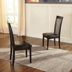 Signature Design by Ashley Hammis Dining Chair, Set of 2, Dark Brown