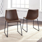 Signature Design by Ashley Centiar Mid-Century Dining Chair Set of 2, Brown