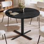 VASAGLE 31.5-Inch Dining Table, Small Round Kitchen Table for 4 People