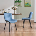 YOUNUOKE Dining Chairs Set of 2 Mid-Century Modern Kitchen Chairs Khaki