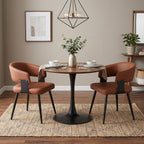 Dining Chairs Set of 4, Modern Faux Leather Kitchen Chairs