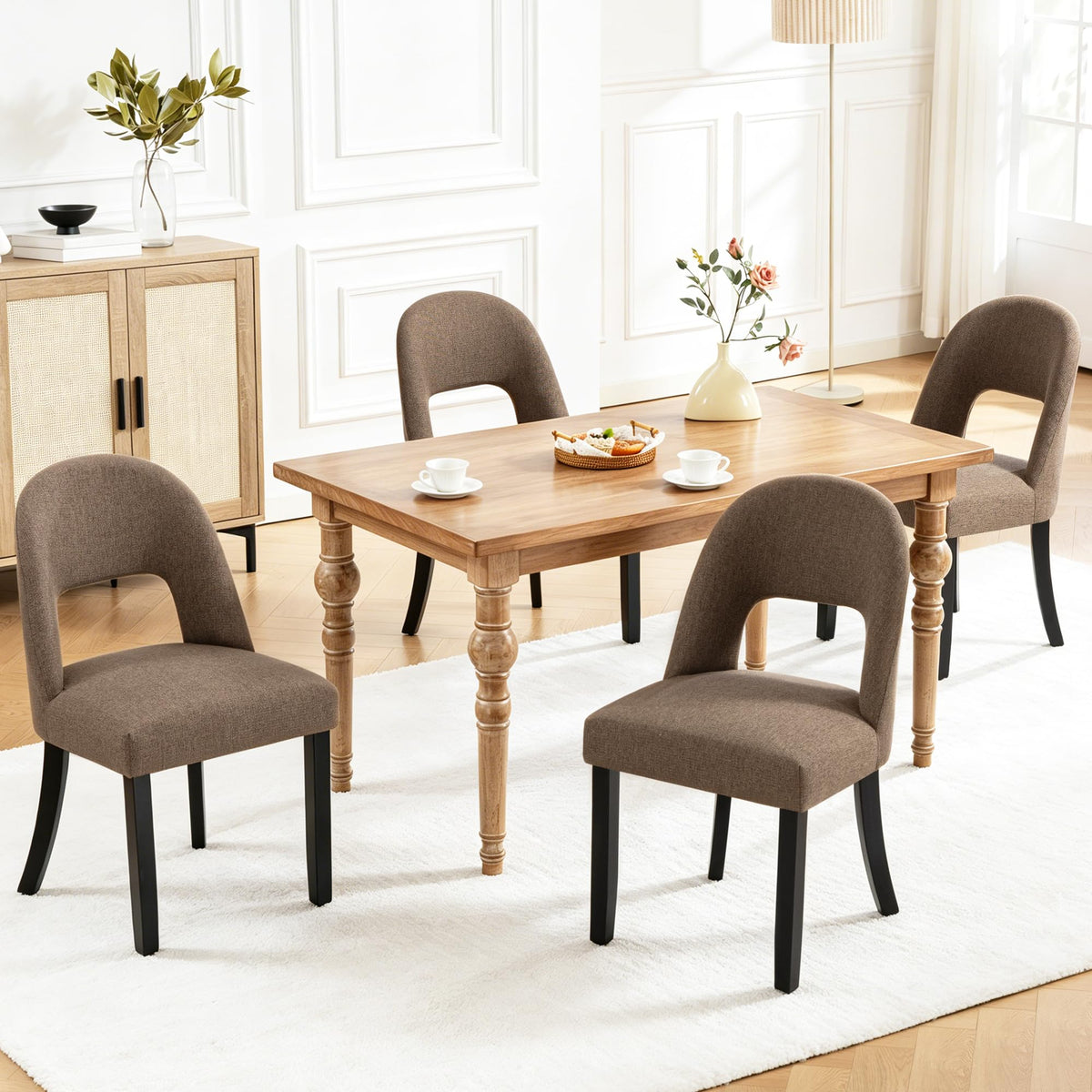 Dining Chairs Set of 4, Upholstered Kitchen & Dining Room Chairs
