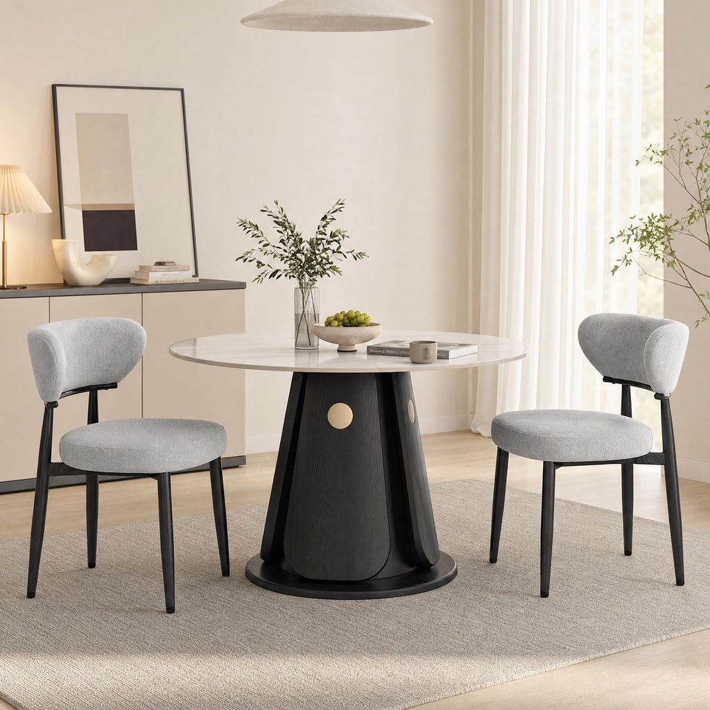 Dining Chairs Set of 4, Modern Upholstered Fabric Dining Chairs