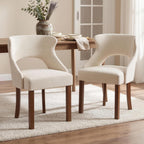 Wooden Dining Chairs Set of 4,Modern Fabric Upholstered Dining Room Chair Kitchen Side Chairs with Solid Wood Legs,Mid Century Farmhouse Dinner Chairs for Kitchen Dining Room,Restaurant,Green