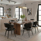 Dining Chairs Set of 4, Modern Faux Leather Kitchen Chairs