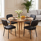Dining Chairs Set of 2, PU Leather Upholstered Kitchen Chairs