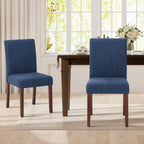 MALOL Upholstered Dining Chairs Set of 4, Fabric Dining Room Chairs, Modern Wooden Dining Chair, Kitchen Side Chairs, Farmhouse Dinner Chair with High Back for Kitchen, Beige