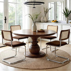 Zesthouse Natural Rattan Dining Chairs Set of 2, Modern Cesca Kitchen Chair