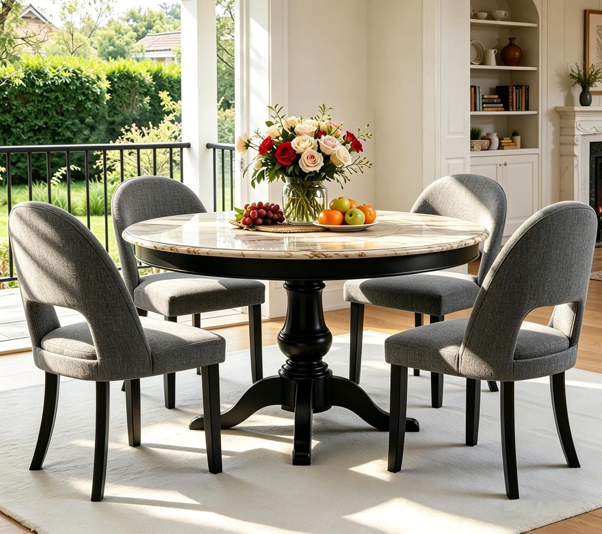Dining Chairs Set of 4, Upholstered Kitchen & Dining Room Chairs