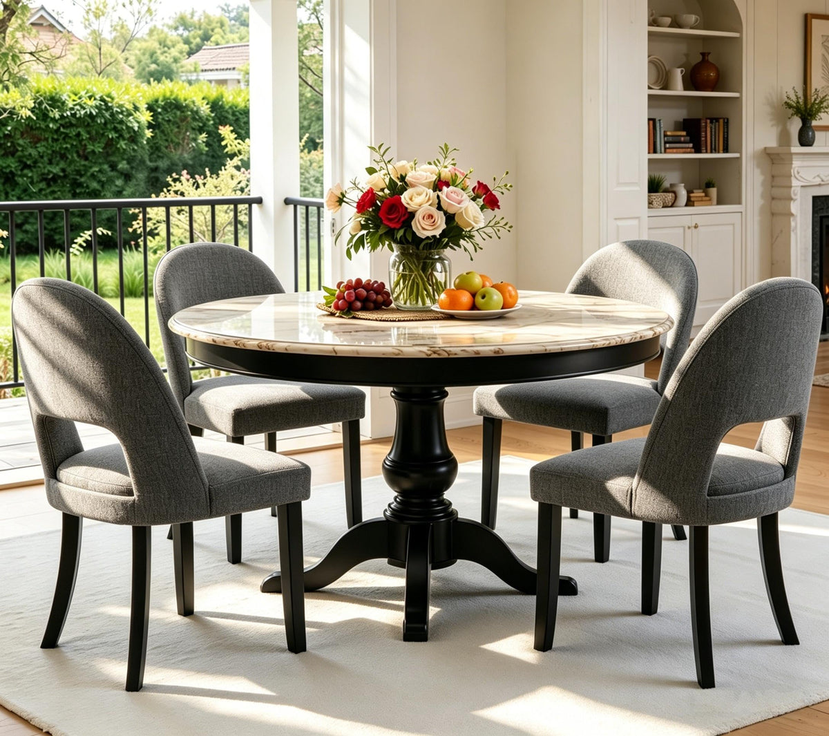 Dining Chairs Set of 4, Upholstered Kitchen & Dining Room Chairs