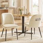 VASAGLE Dining Chairs Set of 2, Upholstered Kitchen Chairs