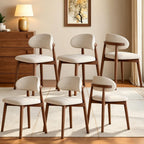 Wooden Dining Chairs Set of 2, Mid Century Modern Side Chairs