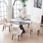 VKNOW Dining Chairs Set of 4, Fabric Dining Chairs, Green
