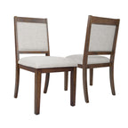 HomePop Parsons Classic Upholstered Accent Dining Chair, Set of 2, Suri Blue