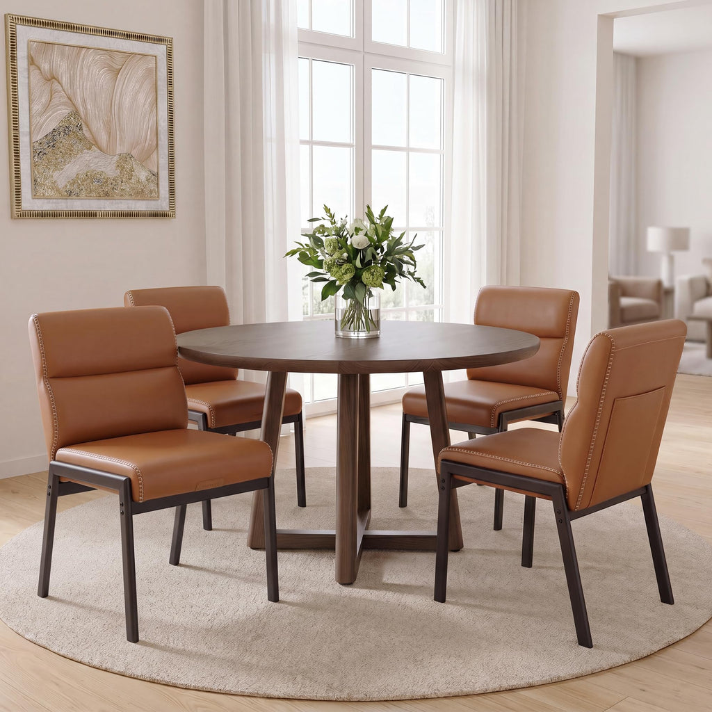VASAGLE Dining Chairs Set of 2, Upholstered Kitchen Chairs