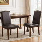 DUMOS Dining Chairs Set of 6, PU Leather Kitchen Chairs for Living Room