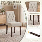 Upholstered Dining Chairs Set of 4 - Modern Parsons Chairs