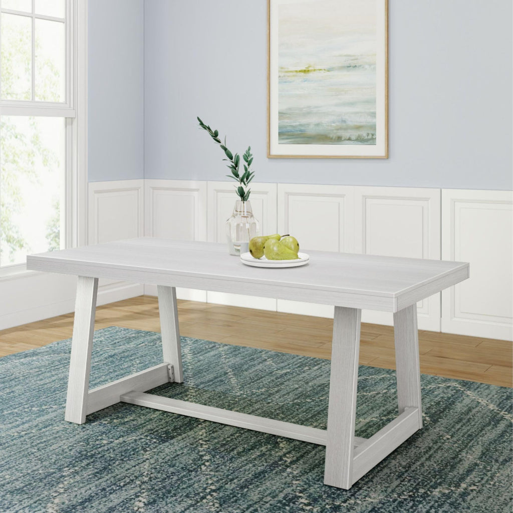 Plank+Beam Classic 72 Inch Dining Table, Rectangular, Pecan Wirebrush