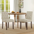 Upholstered Dining Chairs Set of 4 - Modern Parsons Chairs