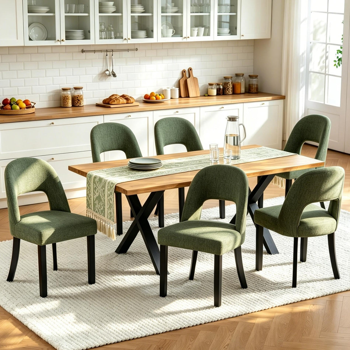 Dining Chairs Set of 4, Upholstered Kitchen & Dining Room Chairs