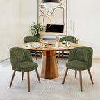LUE BONA Dining Chairs Set of 4 with Lumbar Support, Green