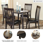Signature Design by Ashley Small Round Drop Leaf Dining Table, Brown