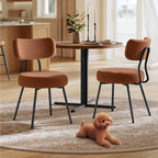 VASAGLE Boucle Dining Chairs Set of 4, Upholstered Kitchen Chairs
