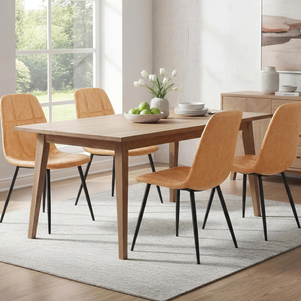 VASAGLE Dining Chairs Set of 4, Kitchen Chairs