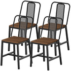 YATINEY Dining Chairs Set of 4, Farmhouse Kitchen Room Chairs, Rustic