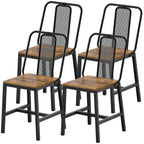 YATINEY Dining Chairs Set of 4, Farmhouse Kitchen Room Chairs, Rustic