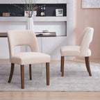 VKNOW Dining Chairs Set of 4, Fabric Dining Chairs, Green