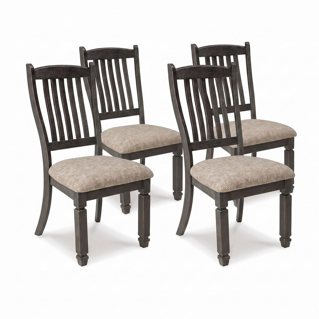 Signature Design by Ashley Bolanburg Upholstered Wood Dining Chairs, 2 Pack