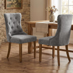 Upholstered Dining Chairs Set of 4 for Dining Room Kitchen (Beige,4)