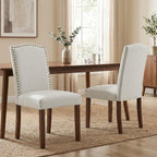 Upholstered Dining Chair Set of 6, PU Leather Kitchen Chair