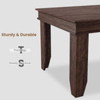 GarveeHome Farmhouse Dining Table for 6-8 People, 71 in Long Kitchen Tables